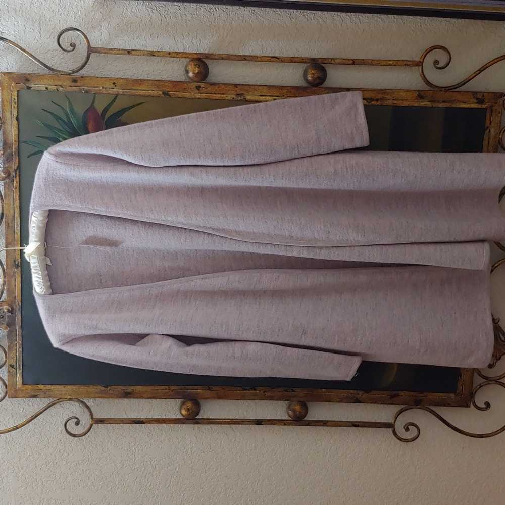 100% Merino Wool Lombard Open Cardigan P2P 20 in. Relaxed Fit